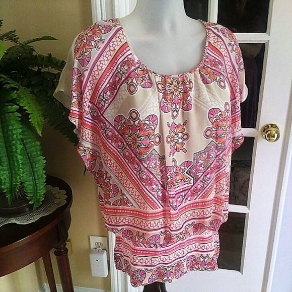 JM Collection Tops - JM Collection Batwing Blouse NWT 1X